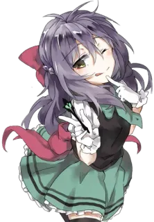 😜 Anime, Manga, Meisje, Schattig, Cartoon, Personage whatsapp sticker