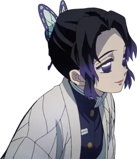 🦋 Shinobu Kocho Demon Slayer Аниме, Клинок, рассекающий демонов, Шинобу Кочо, Бабочка, Персонаж, Манга whatsapp sticker