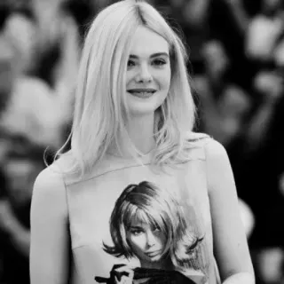 🖤 blonde woman, actress, celebrity, portrait telegram sticker