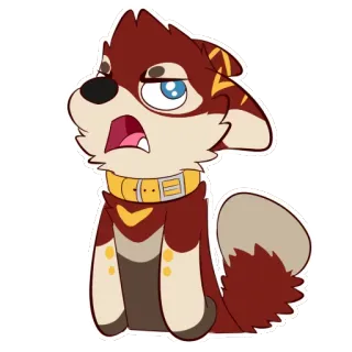 😤 perro, dibujo animado, lindo, mascota, animal telegram sticker