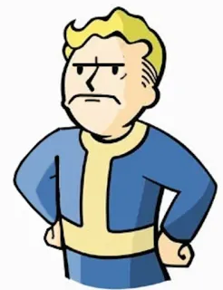 😡 Vault Boy Fallout Videospiel, Fallout, Vault Boy, Charakter telegram sticker