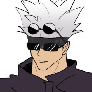 〰 Gojo Satoru Jujutsu Kaisen Anime, Gafas, Manga, Gojo, Jujutsu Kaisen telegram sticker
