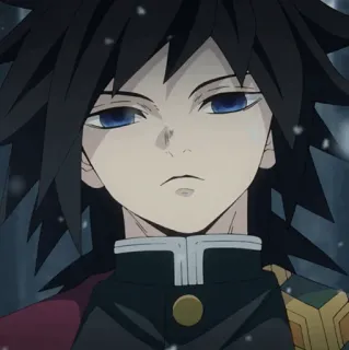 🌊 Giyu Tomioka Demon Slayer アニメ, 鬼滅の刃, 冨岡義勇, キャラクター, 漫画, 日本のアニメ whatsapp sticker