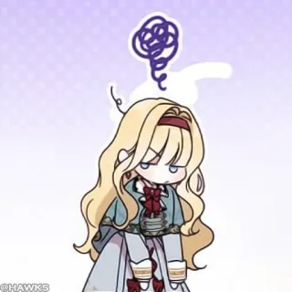 🖤 Animé, Manga, Dessin animé, Mignon, Fille, Agacée telegram sticker