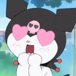 🕸 Kuromi Kuromi, Sanrio, kawaii, słodkie, anime, manga telegram sticker