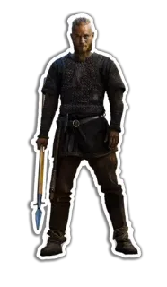 🔥 Ragnar Lothbrok Vikings 바이킹, 전사, 창, 라그나르, 역사, 전투사 telegram sticker