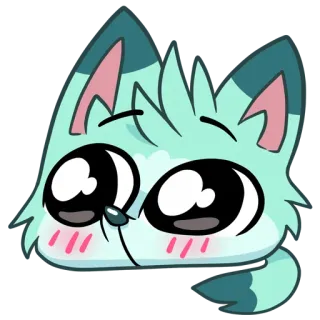 🥺 renard, mignon, dessin animé, poilu, animal, autocollant telegram sticker