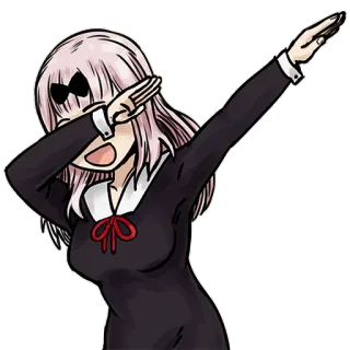 😎 Chika Fujiwara Kaguya-sama: Love Is War Anime, Chika Fujiwara, Kaguya-sama, Dab, Süß, Mädchen telegram sticker