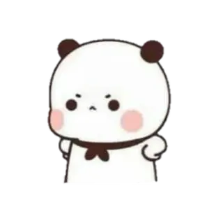 🐼 mignon, panda, autocollant, dessin animé, animal whatsapp sticker