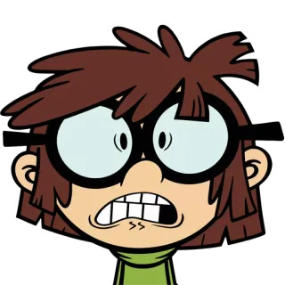 😨 Lisa Loud The Loud House Dessin animé, Nickelodeon, Lisa, Loud, Effrayé, Série TV telegram sticker