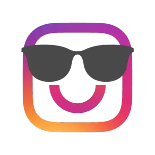😎 instagram, media sosial, logo, gradien telegram sticker