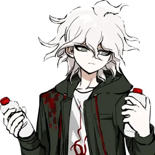 Nagito by @clicker_yo telegram stickers