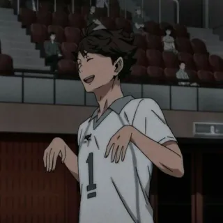 🍃 Oikawa Tooru Haikyuu!! oikawa, tooru, haikyuu, anime, volley telegram sticker