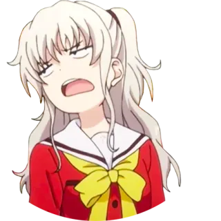 😩 Anime, Ragazza, Cartone animato, Personaggio telegram sticker