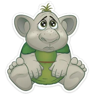 😢 Troll Troll, Dibujos animados, Fantasía, Lindo telegram sticker