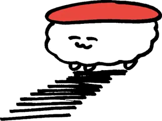 😟 sushi, comida, fofo, kawaii, comida japonesa whatsapp sticker