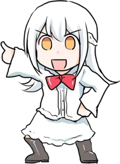 👆 Anime, Personaje, Lindo, Chibi, Manga, Dibujo animado telegram sticker