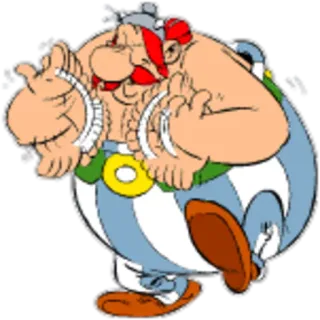 🤗 Obelix Asterix Desenho animado, Quadrinho, Personagem, Gaulês, Romano, Obelix, Asterix whatsapp sticker