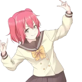 🤟 anime, girl, idol, happy, cute telegram sticker