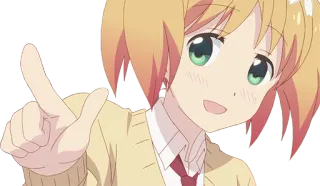 😃 Anime, Garota, Dedo do meio, Ofensivo, Gesto telegram sticker
