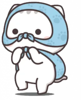 🥺 kat, schattig, dier, cartoon, sticker, lief telegram sticker