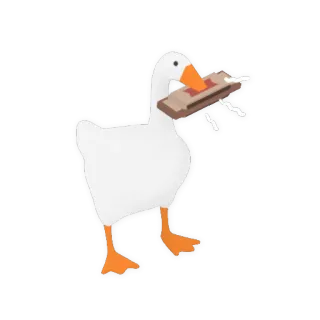 🎹 ガチョウ, アヒル, ハーモニカ, 動物, 漫画 telegram sticker