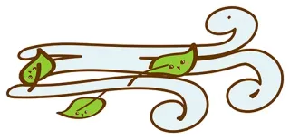 👌 vento, foglie, cartoni animati, natura, meteo, carino telegram sticker
