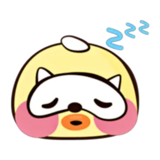 🐥 sleep, sleeping, tired, zz, cute, cartoon telegram sticker