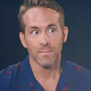 🔮 Ryan Reynolds Ryan Reynolds, aktor, meme, lucu, selebriti telegram sticker