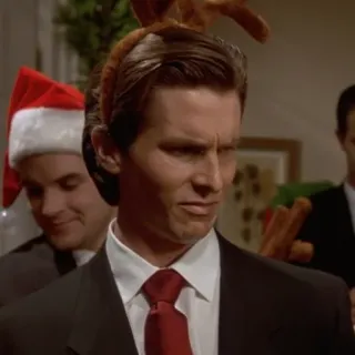 😑 Patrick Bateman American Psycho Psychopath, Mord, Anzug, Schauspieler whatsapp sticker