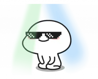 😎 adesivo, cartone animato, occhiali da sole, personaggio whatsapp sticker