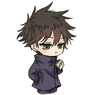 😐 Anime, Manga, Garçon, Dessin animé, Chibi, Personnage telegram sticker