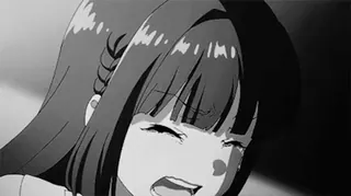 🥺 chorando, triste, anime, garota, emocional, choroso telegram sticker