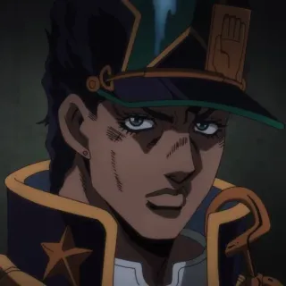 🌊 Jotaro Kujo JoJo's Bizarre Adventure anime, JoJo's Bizarre Adventure, Jotaro, character, manga, animated series telegram sticker