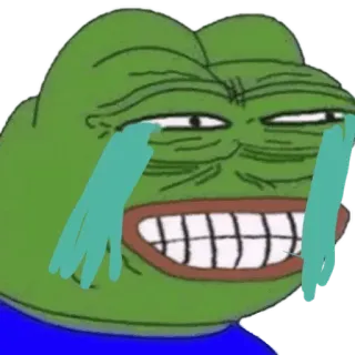 🐸 Pepe the Frog pepe, sapo, meme, meme da internet, chorando, triste whatsapp sticker