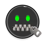 🤐 zipper mouth, secret, silence, shut up, mute, expression, icon, emoji telegram sticker