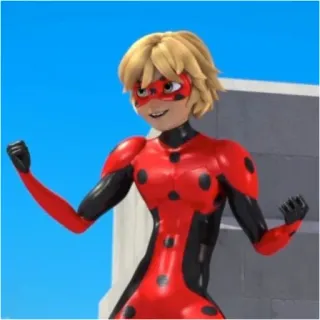 🙂 Adrien Agreste Miraculous: Tales of Ladybug & Cat Noir 瓢虫少女, 阿德里安·阿格莱斯特, 超级英雄, 卡通 whatsapp sticker