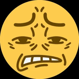 🤩 emoji, meme, yellow, expression, funny, internet, reaction whatsapp sticker