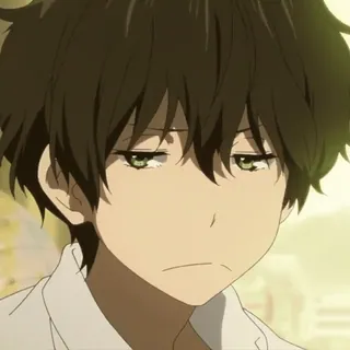 💭 Houtarou Oreki Hyouka Anime, Hyouka, Houtarou Oreki, Personaje, Chico telegram sticker