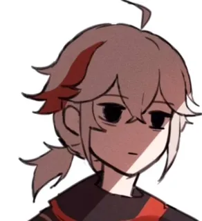 💀 Kaedehara Kazuha Genshin Impact anime, video game, character, kazuha, genshin impact, fanart telegram sticker