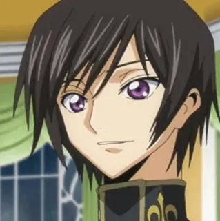 🥀 Lelouch Lamperouge Code Geass anime, cartone animato, Lelouch, Lamperouge, Code Geass, personaggio whatsapp sticker