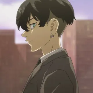 😏 Anime, Mężczyzna, Widok z boku, Postać telegram sticker