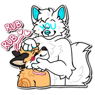 ❤️ RUB RUB YOU telegram sticker