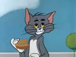 🔗 Tom Cat Tom and Jerry Hoạt hình, Mèo, Bánh mì sandwich, Đồ ăn, Động telegram sticker