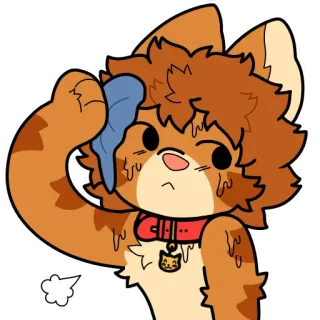 😰 fictional cat character telegram sticker