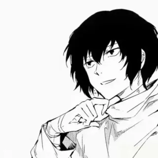 🌟 Osamu Dazai Bungo Stray Dogs Anime, Manga, Dazai, Osamu Dazai, Bungo Stray Dogs, Postać telegram sticker