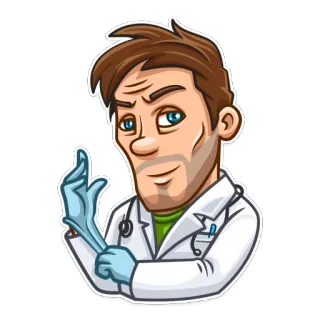 Skeptical Doc telegram stickers