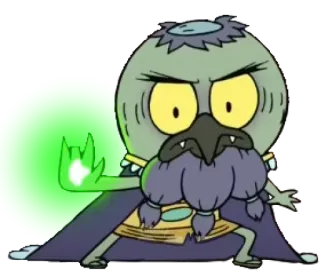 ⭐️ cartoon, magic, wizard, character, spell telegram sticker