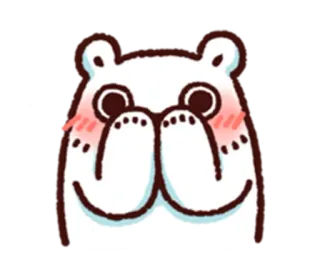 ☺️ 곰, 귀여운, 동물, 만화, 스티커 telegram sticker