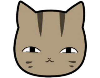 😏 gato, pegatina, dibujo animado, animal whatsapp sticker